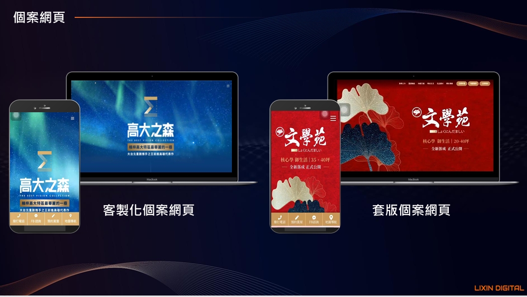 套板與客製化企業形象官網的製作差別