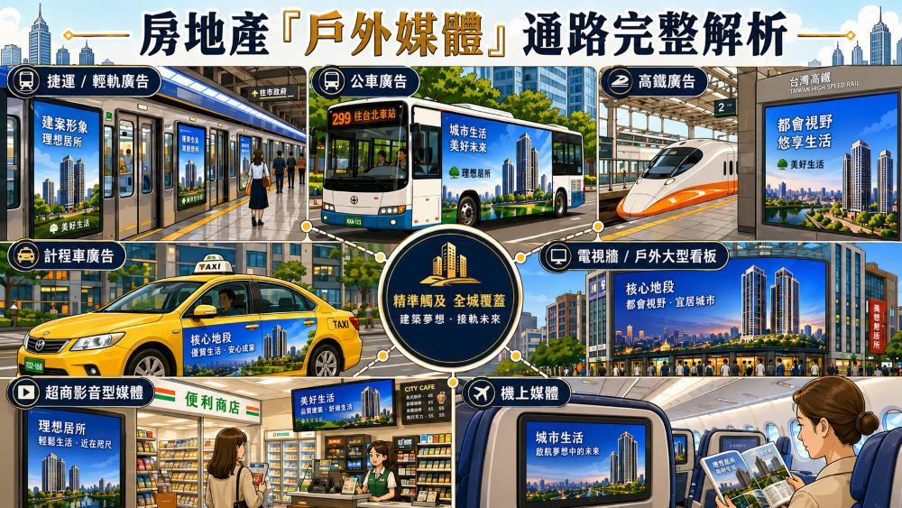 房地產戶外媒體通路完整解析 